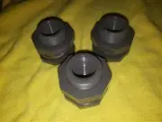 3/4" PVC Bulkhead Fitting, threaded (3 pieces)