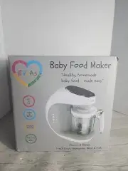 ELVAs Baby Food Maker Baby Food Processor Blender Grinder Steams & Blends SEALED