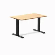 Desky Fixed Height Bamboo Desk 1200x750mm Matte Black Leg