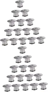 [STOBOK] 30 Pcs Flat Head Buckle Cap Pin Clutch Multi-function Pin Tack DIY Accessory Locking Clasp Locking Pin Backs Locking Pin Keepers Daily Use Pin Backs Metal Replaceable Supplies