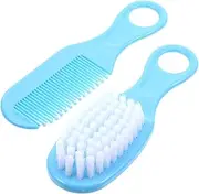 CATIEBYE 1 Set Brush and Comb Newborn Infant Massage Hair Brush Comb Kit Static-Free Gentle for Newborns