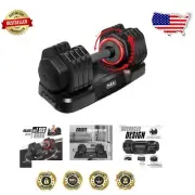 5-in-1 Adjustable Dumbbells Set: 25LB with Sturdy Pro-Lock for Ultimate Strength