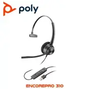 HP 760Q8AA Poly EncorePro 310 USB Mono PCr Headset with USB-A Plug 214568-01