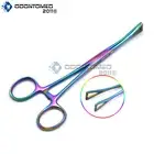 Body Piercing MINI Slotted 6" Pennington Clamp Forceps Tongue Belly Nose RAINBOW