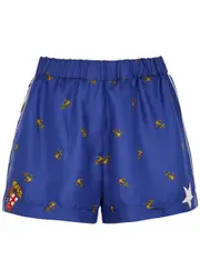 Conner Ives Printed Satin Shorts - Multicoloured - M (UK12 / M) M (UK12 / M)