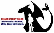 Toothless and Hiccup Funny Vinyl Decal Car Sticker Window bumper Laptop 9"
