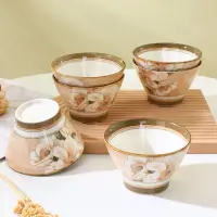 在飛比找蝦皮商城精選優惠-米飯碗 陶瓷碗 斗笠碗 日本進口山茶花陶瓷碗 日式高腳碗家用