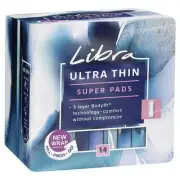 Libra Ultra Thin Super Pads 14 pcs