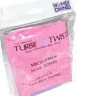 Turbie Twist Microfiber HAIR TOWEL WRAP Women & Men Pink Twist & Loop Turban NIP