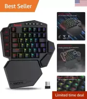 PRO Wireless One-Handed Mechanical Keyboard, 42 Keys 3-Mode RGB 40% Gaming Ke...