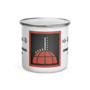 Orbital Walking Barrage Stratagem 12oz Enamel Mug