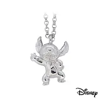 在飛比找Yahoo奇摩購物中心優惠-Disney迪士尼系列金飾 立體純銀墜子-焦點史迪奇款 送項