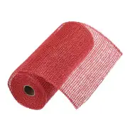 10 Inch Poly Burlap Mesh for Wreath Mesh Ribbon 10 Yard Bright Red