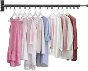 Wall Mounted Drying Rack Metal Cooling Rack Wall-Mounted Balcony Folding Drying Racks Coat Hangers(2 Off)