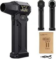 Ac-27 Air Duster, 130000rpm Electric Air Duster, Ac-27 Turbo Fan, Electric Air Duster with LED Lights, Car Dryer Air Blower, Rechargeable Cordless 120w High Power Air Duster