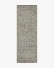 75' x 215' | Machine Washable Runner Rug | Kid & Pet Friendly | Indoor Rug | Frances Stone Grey Rug | Ruggable