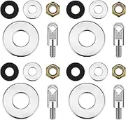 Lounsweer 4 Set Box Can Lock Hardware Kit Metal Stainless Steel Locking Kit Compatible with Ammunition Magazine Boxes Cans Cases for 50 Cal, Fat 50, 30 Cal, 20 Mm, 40 mm