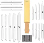 20 PCS Blending Stumps and Tortillions Set Blending Tools,Kneaded Eraser and Sandpaper Blocks Easy to Use