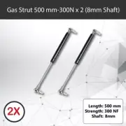 Gas Strut 500mm-300N x2 (8mm Shaft) Caravans, Trailers, Canopy, Toolboxes struts