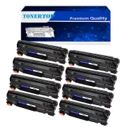 8 Pack CF283A 83A Toner Cartridge Compatible with HP LaserJet MFP M127fp M127fw