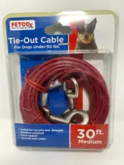 Petco 30 ft Medium Tie-Out Cable for dogs under 50lbs