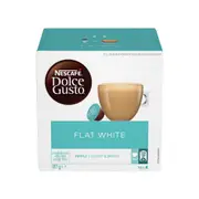 Nescafe Dolce Gusto Flat White Coffee Pods Capsules 16 Pack