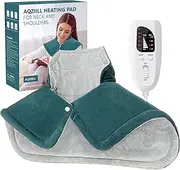 Heating Pad for Neck and Shoulders, Weighted Neck Heating Pad for Neck Pain Relief, Shoulder Heating Pads Heated Neck Wrap Pillow, Neck and Shoulder Heating Pad Electric, 6 Heat Settings, 4 Auto-Off