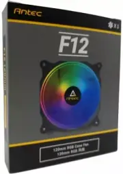 Antec F12 RGB Quiet Cooling Case Fan 120mm 1000RPM airflow 3-pin interface
