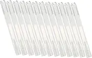 LRXIYODE 15Pcs Transparent Rotating Nail Oil and Lip Gloss Container Refillable Cosmetic Supply Leak Design Easy to Use with Brush Tip for Travel and Daily Nail Care