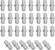 WELANE Shelf Pins, 30PCS Nickel Plated Shelf Support Pegs for Cabinet Furniture (5 x 16mm)