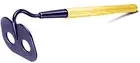 BC229 6-1/2-Inch by 4-3/4-Inch Short Mortar Hoe with 21-Inch Wood Handle, Multic