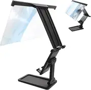 Phone Screen Magnifier Cell Phone Magnifier Phone Prop Stand Smartphone Stand Metal Phone Stand for Desk Portable Phone Holder Office Phone Stand Phone Stand Bracket Acrylic Black