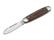 Boker Solingen Gent Club Folding Knife, 2.5" N690 Blade, Ironwood Handles