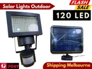 120LED Solar Motion Sensor Light Outdoor Garden Yard Wall Security Flood Lamp AU