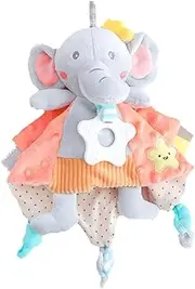 IWOWHERO Doll Soft and Safe Newborn Appeasing Towel Comfortable Burp Cloth for Chewing and Cuddling for Visual Development and Interactive Play