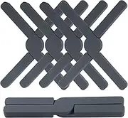 4 Pack Foldable Silicone Trivet Mats, Hot Pot Holder Hot Pads Drying Mat Heat Resistant for Table Kitchen (4 Pack Foldable X-Shaped)