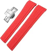 [UMCNVV] For Patek Philippe 5164A 5167A AQUANAUT Philippe Series Butterfly Buckle Watch Strap Colorful Fluorous Rubber 21mm WatchBands