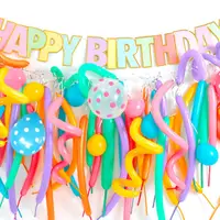 在飛比找Coupang 酷澎優惠-WOW PARTY KOREA 生日快樂慶祝氣球套組 DIY