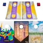 CORN HOLE TOSS GAME - Game Board Pair | Cornhole Bean Bag Throw Yard Party