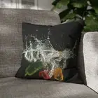 CUSHION COVER PILLOW CASE|COOL CAPSICUM WATER SPLASH
