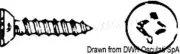 OSCULATI Self-tapping screw countersunk 4.8x32 AISI 304 AUTO/TSP4,8X32