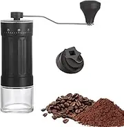 Espresso Hand Grinder,Hand Coffee Bean Mill with Ceramic Burr - Portable Hand Grinder Coffee Machine, Conical Burr Coffee Grinder for Drip Coffee, Espresso, Turkish Brew