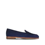 [Santoni] Santoni Suede Loafers 38.5 IT BLUE