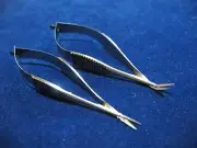 SET OF 2 O.R GRADE MICRO MINOR SURGERY MCPHERSON VANNAS OPHTHALMIC SCISSORS 3"