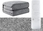 Mattress Toppers Gray Cotton and Linen Electric Blanket Single Student Dormitory Electric Mattress Double Double Control Household Safety Non-Radiation Dehumidification Mite