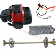 47cc 49cc 2-Stroke Engine Motor + 29" Rear Axle kit for Go Kart Chopper Mower AU