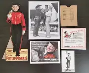 PHILIP MORRIS - Original Counter Display, Photo w/Negative, Postcard & Ad