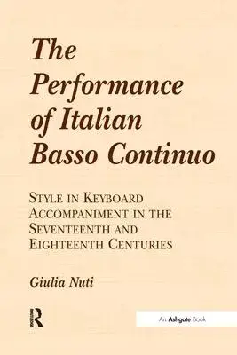 The Performance of Italian Basso Continuo