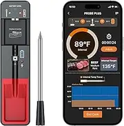 Wireless Meat Thermometer, 360FT Wireless Range Bluetooth Meat Thermometer with Accurate and Fast Readings, Smart Cooking Thermometer for BBQ Kitchen Smoker Rotisserie Grill