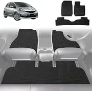 Outback GT 6D Diamond Custom-Fit Car Floor Mats, Compatible with for Honda Jazz 2008-2014 | Heavy Duty | Anti-Slip | All Weather Protection | Car Accessories